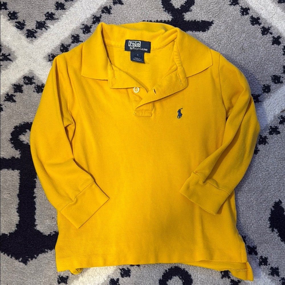 Polo by Ralph Lauren Yellow Long Sleeve Polo Shirt